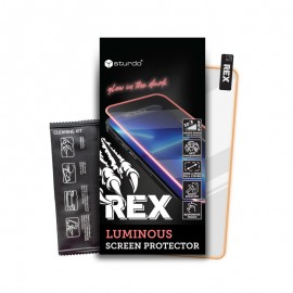 Sturdo Rex Luminous ochranné sklo iPhone 14, oranžová 