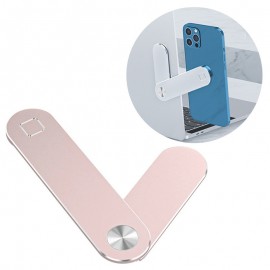 mobilNET magnetický bočný držiak telefónu na notebook, Square, ružová 