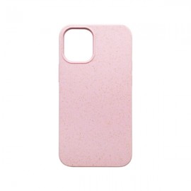 mobilNET recyklovateľné gumené puzdro iPhone 12 / iPhone 12 Pro, ECO, ružová