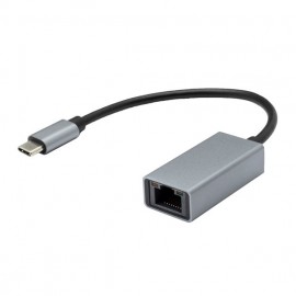mobilNET adaptér USB Type-C - Ethernet (F) 20cm,1000Mbps