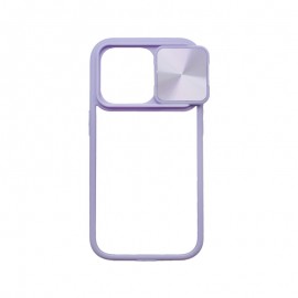 mobilNET plastové puzdro iPhone 14 Pro, fialová, Slide  