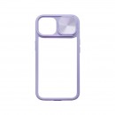 mobilNET plastové puzdro iPhone 14, fialová, Slide  