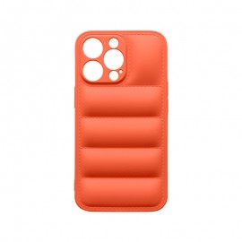 mobilNET silikónové puzdro iPhone 14 Pro, oranžové, Puff 