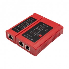 mobilNET cable tester LAN  R11 + RJ45, červená