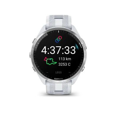 Garmin Forerunner 965, Whitestone/Powder Gray