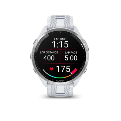 Garmin Forerunner 965, Whitestone/Powder Gray