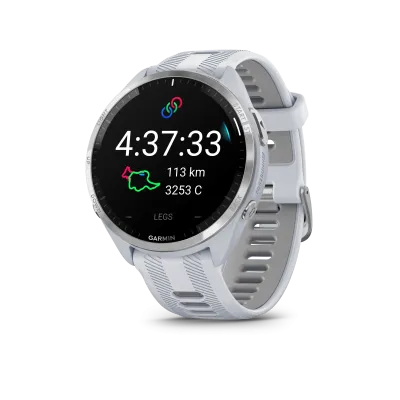 Garmin Forerunner 965, Whitestone/Powder Gray