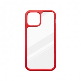 mobilNET plastové puzdro iPhone 12 / 12 Pro, červená, Hardback