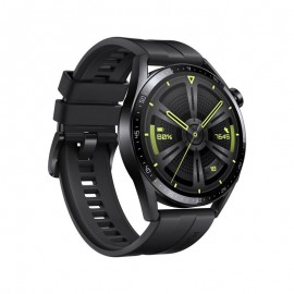 Huawei Watch GT 3 46mm (Active) - Black + Black Fluoroelastomer Strap