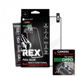 Sturdo Rex protective glass + Camera protection Oppo A98 5G, Full Glue, 6v1