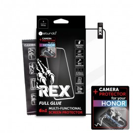 Sturdo Rex protective glass + Camera protection Honor 90, Full Glue, 6v1