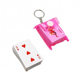 mobilNET prívesok na kľúče - hracie karty, ružové