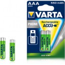 Varta Rechargeable Accu Phone AAA 550 mAh 2x