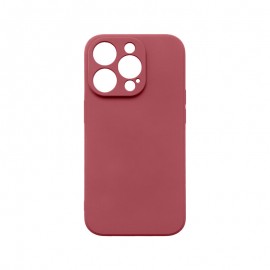 mobilNET silikónové puzdro iPhone 15 Pro, červené (Fiber) 