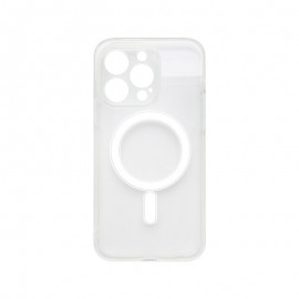 mobilNET plastový kryt MagSafe iPhone 14 Pro, transparentný