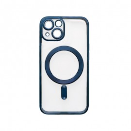 mobilNET plastový kryt MagSafe iPhone 13, tm. modrý