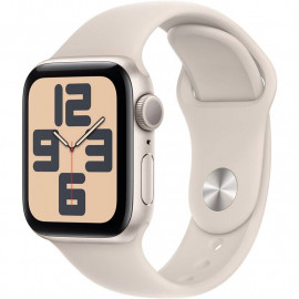 Apple Watch SE 2023 GPS 40mm poúzdro z hviezdne bielého hliníku - hviezdne biely športový...