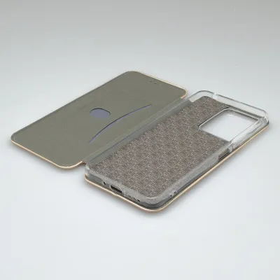 mobilNET bočná knižka Xiaomi Redmi 13C, zlatá (Lichi)
