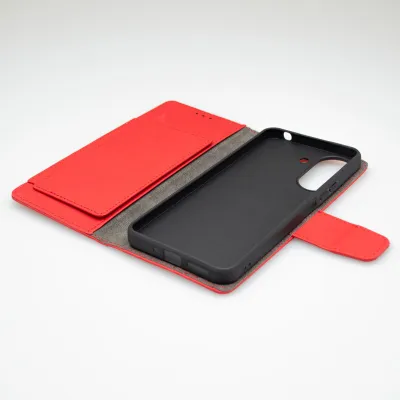 mobilNET bočná knižka Xiaomi Redmi 13C červená (Daze)