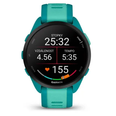 Garmin Forerunner 165 Music, Turquoise/Aqua - SK Distribúcia