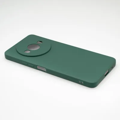 mobilNET silikónové puzdro Xiaomi Redmi A3, tm. zelené (matt)