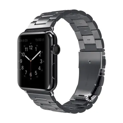 mobilNET nerezový remienok na Apple Watch, 38-41mm (S), čierny