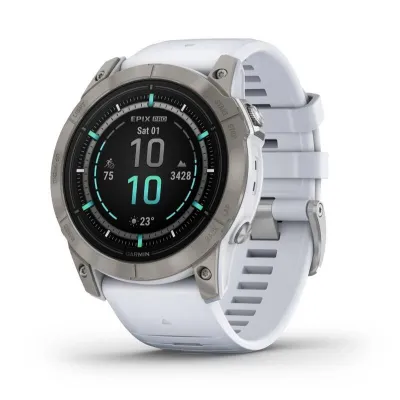 Garmin epix Pro (g2) Sapphire, 51mm, Titanium, Whitestone band - SK Distribúcia