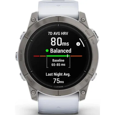 Garmin epix Pro (g2) Sapphire, 51mm, Titanium, Whitestone band - SK Distribúcia