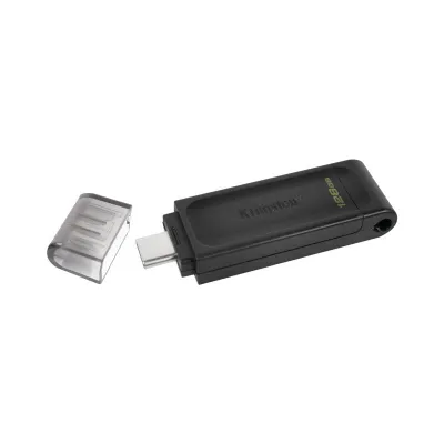 Kingston USB kľúč DT70 128GB USB-C 3.2 Gen 1, čierny