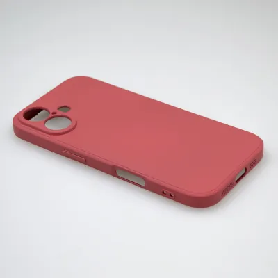 mobilNET silikónové puzdro iPhone 16, červené (Fiber)