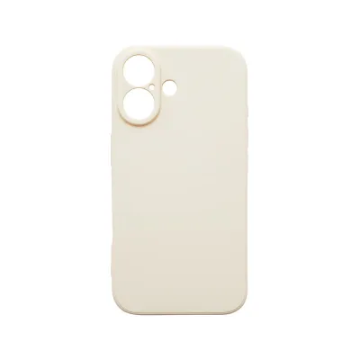 mobilNET silikónové puzdro iPhone 16, biele (Fiber)