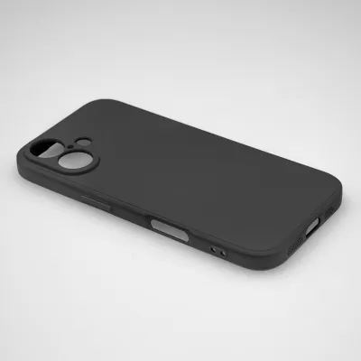 mobilNET silikónové puzdro iPhone 16, čierne (Fiber)