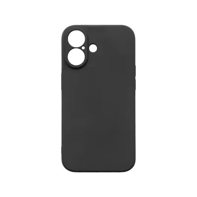 mobilNET silikónové puzdro iPhone 16 Plus, čierne (Fiber)