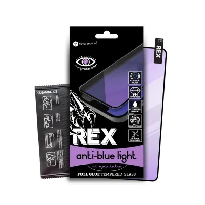 Sturdo REX ochranné sklo iPhone 16 Pro Max (Anti-Blue FULL GLUE)