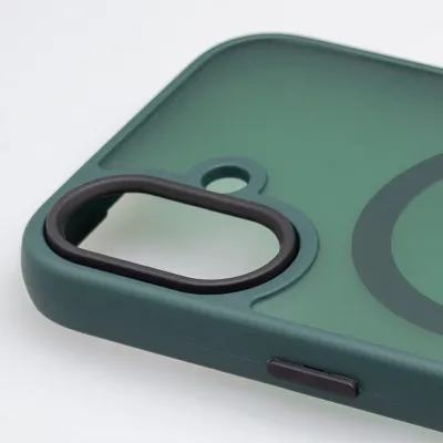 mobilNET plastové puzdro iPhone 16, zelené (Magsafe)
