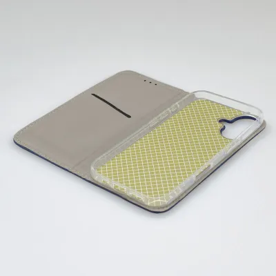 mobilNET knižkové puzdro iPhone 16, tm. modré (Smart)
