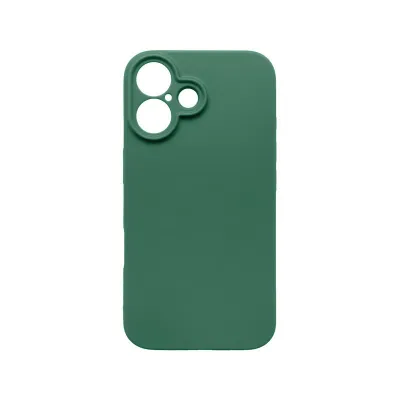 mobilNET silikónové puzdro iPhone 16, tm. zelené (Matt)