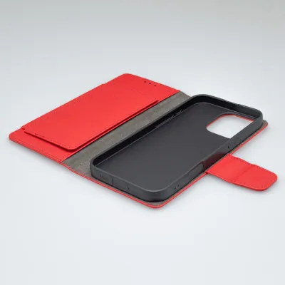 mobilNET knižkové puzdro iPhone 16 Pro Max, červené (Daze)