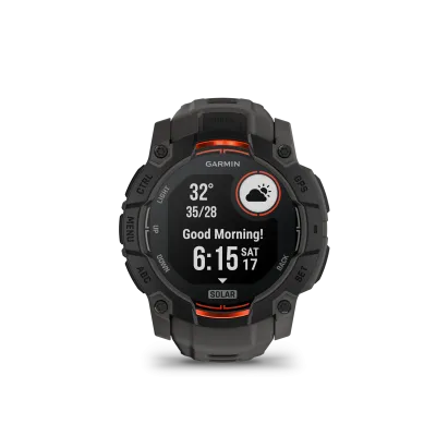 Garmin Instinct 3 - 50mm, Solar, Black, Charcoal silicone band. (010-02935-00) - SK Distribúcia