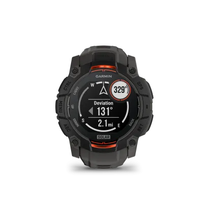 Garmin Instinct 3 - 50mm, Solar, Black, Charcoal silicone band. (010-02935-00) - SK Distribúcia