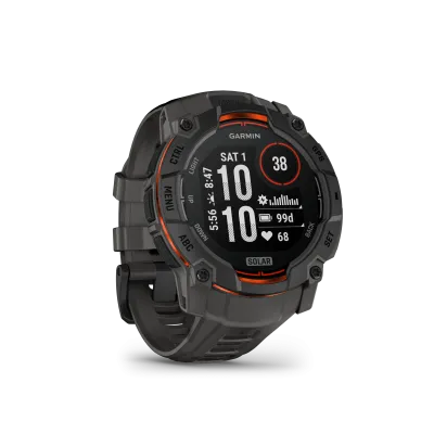 Garmin Instinct 3 - 50mm, Solar, Black, Charcoal silicone band. (010-02935-00) - SK Distribúcia