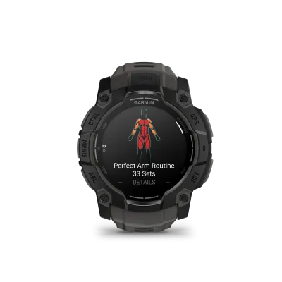 Garmin Instinct 3 - 50mm, AMOLED, Black, Charcoal silicone band (010-03020-00) - SK Distribúcia
