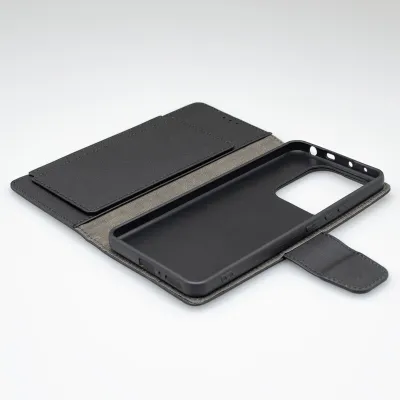 mobilNET knižkové puzdro Xiaomi Redmi Note 14 5G, čierna (Daze)