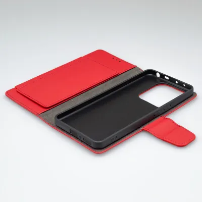 mobilNET knižkové puzdro Xiaomi Redmi Note 14 5G, červená (Daze)