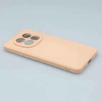mobilNET silikónové puzdro Xiaomi Redmi Note 14 Pro+ 5G, broskyňové (Fiber)