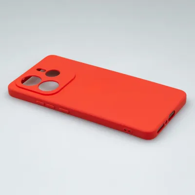 mobilNET silikónové puzdro Xiaomi Redmi Note 14 5G, červené (Fiber)