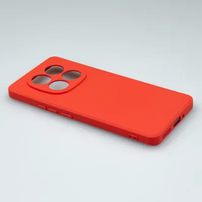 mobilNET silikónové puzdro Xiaomi Redmi Note 14 Pro 5G, červené (Fiber)
