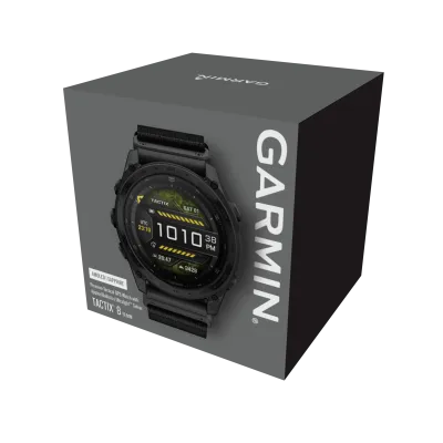 Garmin tactix 8 - 51mm, AMOLED, Sapphire, Black DLC Titanium, Tactical black nylon band Part. N (010-03406-01)