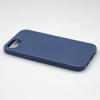 mobilNET silikónové puzdro iPhone 16e, tm. modré (Matt)