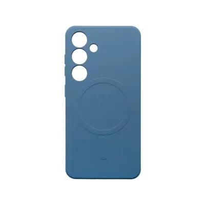 mobilNET silikónové puzdro Samsung Galaxy S25, modré (MagFiber)